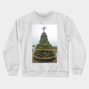 Lobster Pot Christmas Tree, Emsworth, December 2021 Crewneck Sweatshirt